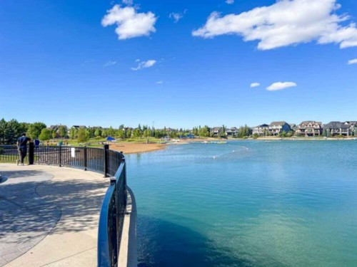 571 Mahogany Boulevard Se, Calgary, AB - Outdoor With Body Of Water With View