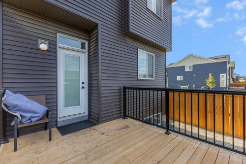 120 Belmont Villas Sw, Calgary, AB - Outdoor With Deck Patio Veranda With Exterior
