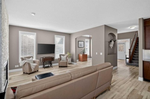 385 Rainbow Falls Way, Chestermere, AB - Indoor Photo Showing Living Room