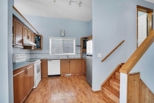193 Martindale Drive Ne, Calgary, AB - Indoor Photo Showing Kitchen With Double Sink