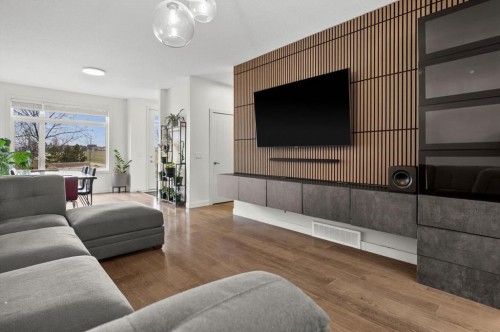 330 Redstone Boulevard Ne, Calgary, AB - Indoor Photo Showing Living Room