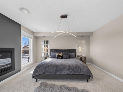91 Silverado Ridge Crescent Sw, Calgary, AB - Indoor Photo Showing Bedroom