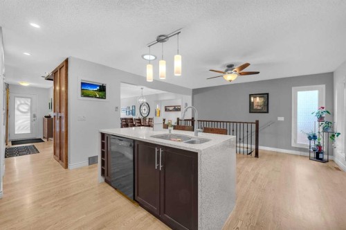 9428 Abbott Place Se, Calgary, AB - Indoor Photo Showing Kitchen With Double Sink
