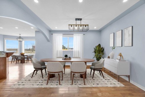 166 Tuscarora Close Nw, Calgary, AB - Indoor Photo Showing Dining Room