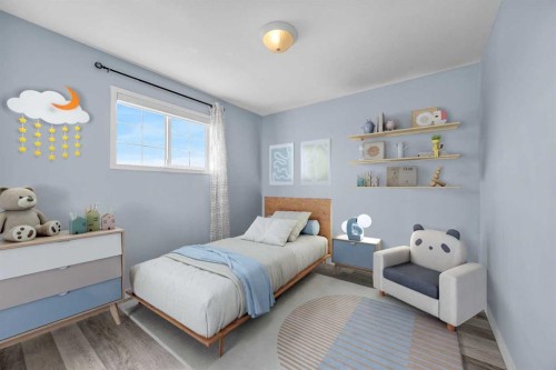 166 Tuscarora Close Nw, Calgary, AB - Indoor Photo Showing Bedroom