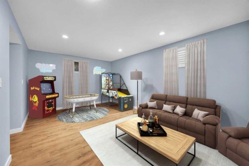 166 Tuscarora Close Nw, Calgary, AB - Indoor Photo Showing Living Room