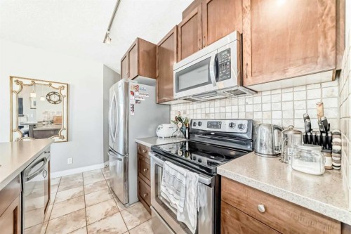 3506-24 Hemlock Crescent Sw, Calgary, AB - Indoor Photo Showing Kitchen With Stainless Steel Kitchen