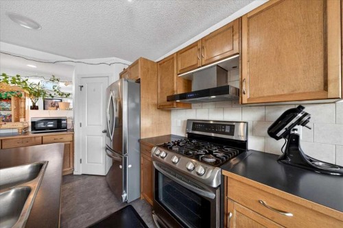 244 Silverado Range View Sw, Calgary, AB - Indoor Photo Showing Kitchen With Double Sink