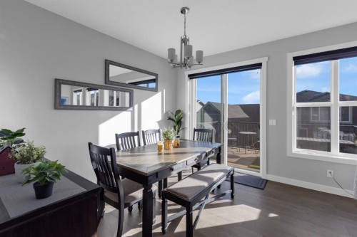 160 Precedence Hill, Cochrane, AB - Indoor Photo Showing Dining Room