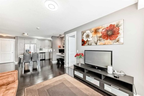6204-302 Skyview Ranch Drive Ne, Calgary, AB - Indoor Photo Showing Living Room