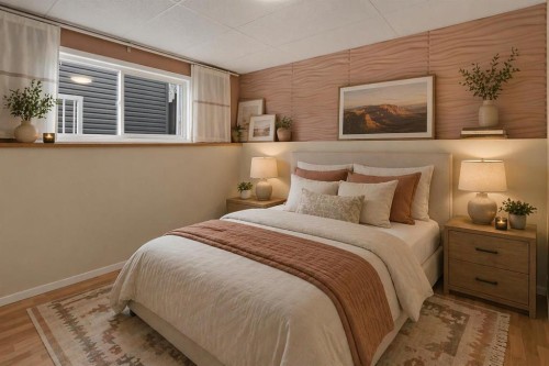 79 Scenic Way Nw, Calgary, AB - Indoor Photo Showing Bedroom