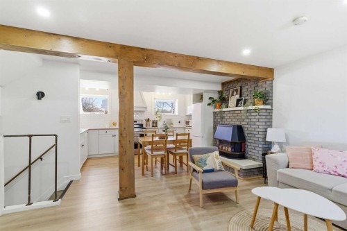 14767 Deer Ridge Drive Se, Calgary, AB - Indoor With Fireplace