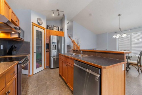 46 Cranberry Green Se, Calgary, AB - Indoor Photo Showing Kitchen With Double Sink