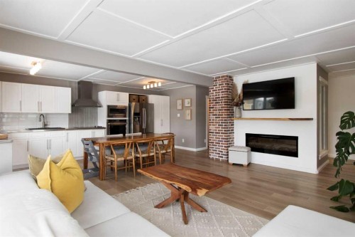 9828 Avalon Road Se, Calgary, AB - Indoor With Fireplace