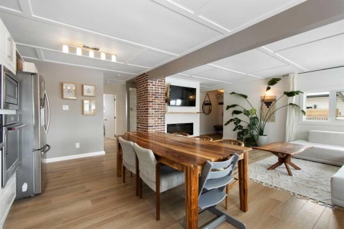 9828 Avalon Road Se, Calgary, AB - Indoor With Fireplace