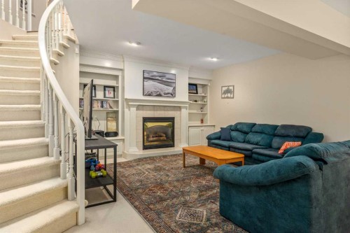 28 Hamptons Rise Nw, Calgary, AB - Indoor With Fireplace