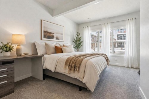 55 Sundown Crescent, Cochrane, AB - Indoor Photo Showing Bedroom
