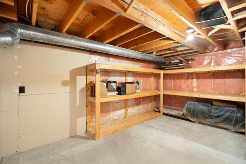 118 Shawnee Place Sw, Calgary, AB - Indoor Photo Showing Basement