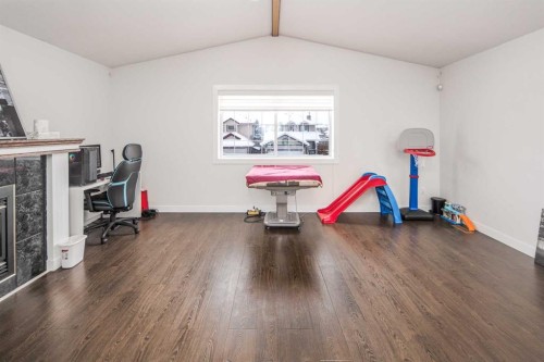 125 Coventry Crescent Ne, Calgary, AB - Indoor With Fireplace