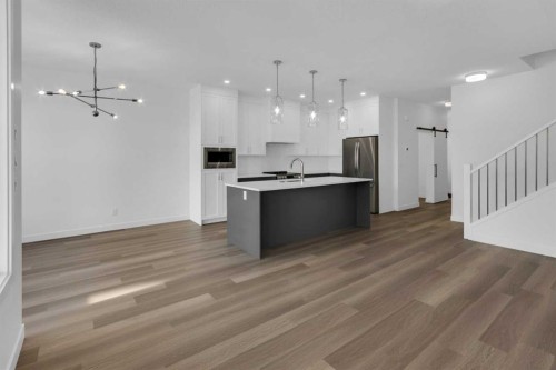 137 Copperhead Road Se, Calgary, AB - Indoor Photo Showing Kitchen With Upgraded Kitchen