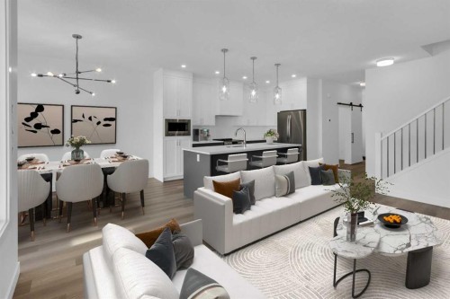 137 Copperhead Road Se, Calgary, AB - Indoor Photo Showing Living Room