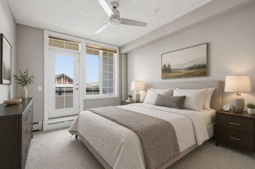 207-39 Quarry Gate Se, Calgary, AB - Indoor Photo Showing Bedroom