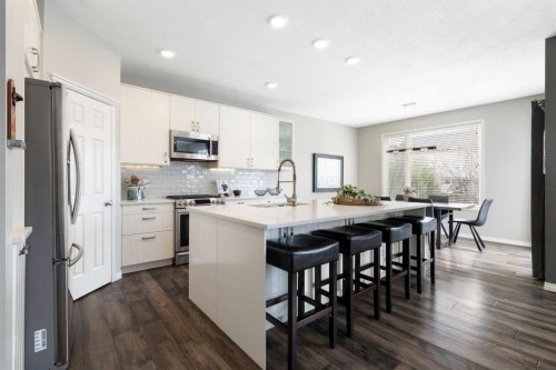 71 Chaparral Grove Se, Calgary, AB - Indoor Photo Showing Kitchen With Stainless Steel Kitchen With Upgraded Kitchen