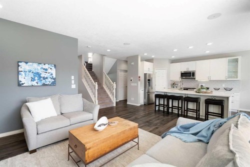 71 Chaparral Grove Se, Calgary, AB - Indoor Photo Showing Living Room