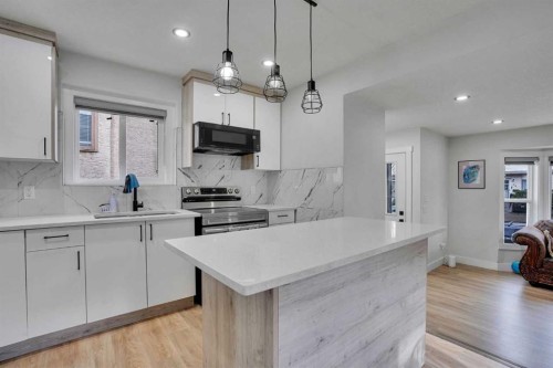 51 Taraglen Road Ne, Calgary, AB - Indoor Photo Showing Kitchen With Upgraded Kitchen