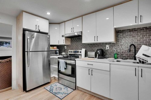 51 Taraglen Road Ne, Calgary, AB - Indoor Photo Showing Kitchen With Upgraded Kitchen