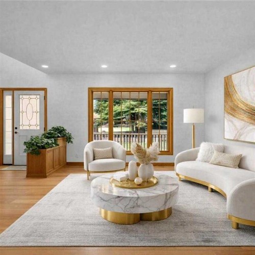 208 Coral Shores Bay Ne, Calgary, AB - Indoor Photo Showing Living Room