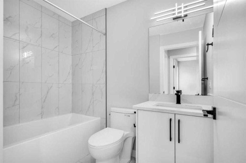 110 Saddlepeace Crescent Ne, Calgary, AB - Indoor Photo Showing Bathroom