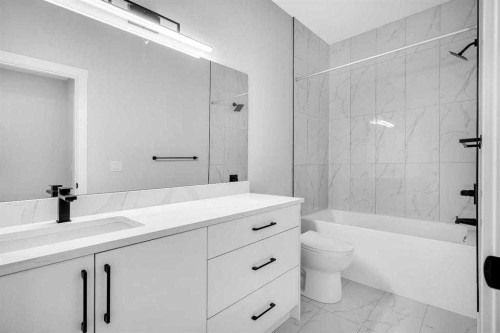 110 Saddlepeace Crescent Ne, Calgary, AB - Indoor Photo Showing Bathroom