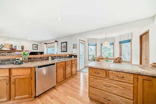 219 Hawkstone Close Nw, Calgary, AB - Indoor Photo Showing Kitchen With Double Sink