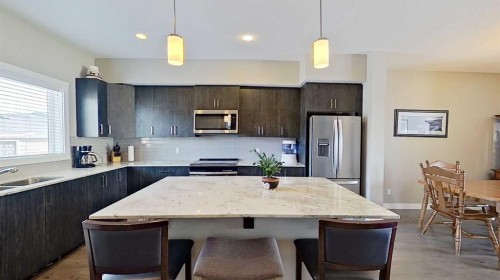 818 Cornerstone Boulevard Ne, Calgary, AB - Indoor Photo Showing Kitchen With Stainless Steel Kitchen With Upgraded Kitchen