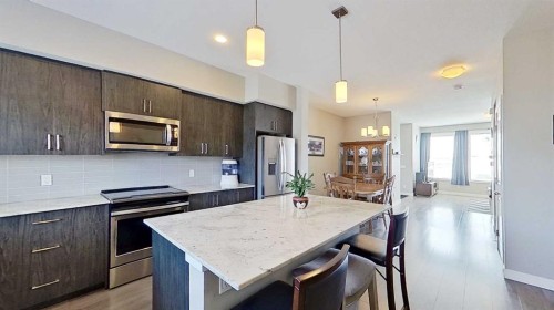 818 Cornerstone Boulevard Ne, Calgary, AB - Indoor Photo Showing Kitchen With Stainless Steel Kitchen With Upgraded Kitchen