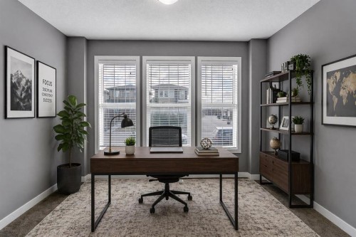 23 Marquis Link Se, Calgary, AB - Indoor Photo Showing Office