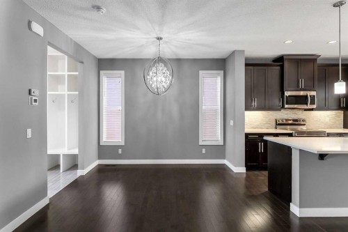 23 Marquis Link Se, Calgary, AB - Indoor Photo Showing Kitchen With Upgraded Kitchen