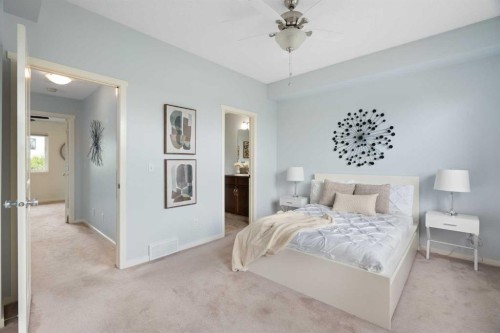 35 Walden Terrace Se, Calgary, AB - Indoor Photo Showing Bedroom