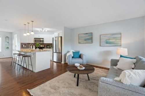 35 Walden Terrace Se, Calgary, AB - Indoor Photo Showing Living Room