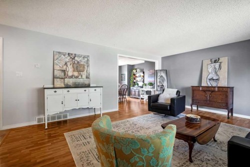 13 Maplewood Estates, Strathmore, AB - Indoor Photo Showing Living Room