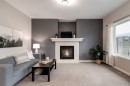 29 Sage Valley Circle Nw, Calgary, AB  - Indoor Photo Showing Living Room With Fireplace 