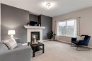 29 Sage Valley Circle Nw, Calgary, AB  - Indoor Photo Showing Living Room With Fireplace 