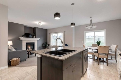 29 Sage Valley Circle Nw, Calgary, AB - Indoor Photo Showing Other Room With Fireplace