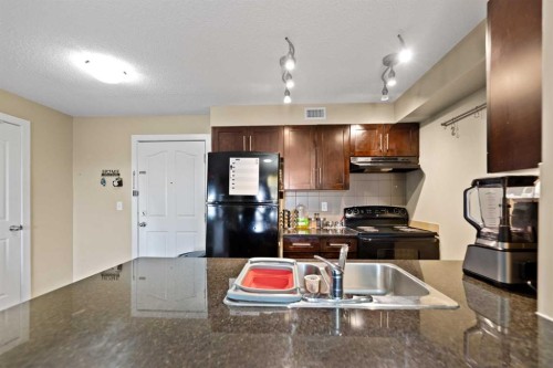 404-355 Taralake Way Ne, Calgary, AB - Indoor Photo Showing Kitchen With Double Sink