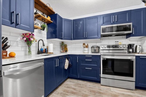 256 Callingwood Place Nw, Edmonton, AB - Indoor Photo Showing Kitchen With Upgraded Kitchen