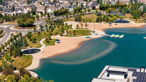 212-12 Mahogany Path Se, Calgary, AB - Outdoor With Body Of Water With View