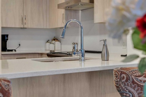 212-12 Mahogany Path Se, Calgary, AB - Indoor Photo Showing Kitchen With Double Sink