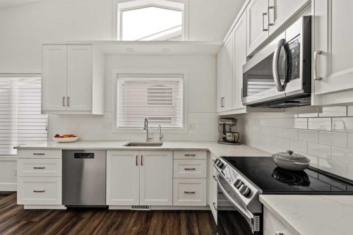 16 Douglasview Park Se, Calgary, AB - Indoor Photo Showing Kitchen With Upgraded Kitchen