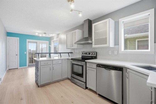 28 Covington Close Ne, Calgary, AB - Indoor Photo Showing Kitchen With Stainless Steel Kitchen